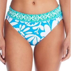 BLEU ROD BEATTIE Fold Over Banded Hipster Bikini Bottom Size 12